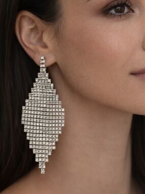 😍SHOW SPECIAL E38 NWT JOE FRESH Crystal Diamond Dangle Fashion Earrings